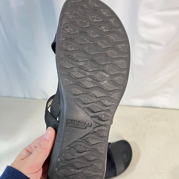 Merrell-District 3 Strap Web Strappy Sandal Women 9 US Black J004690 Comfort Sho - Picture 11 of 13